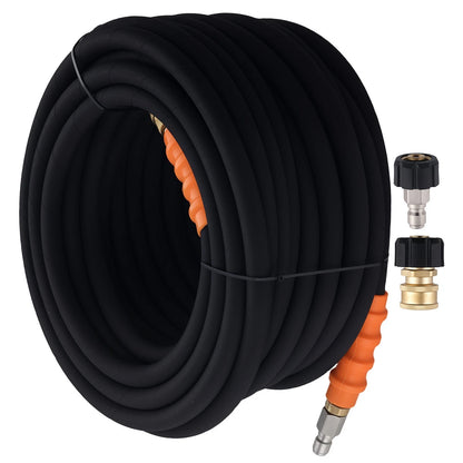 4800 PSI Pressure Washer Hose 75 FT for Swivel Quick Connect (248–248°F)
