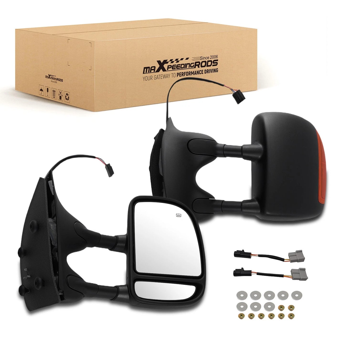 Driver Passenger Side View Mirror for Ford F-250 F-350 F-450 (2003–2007)