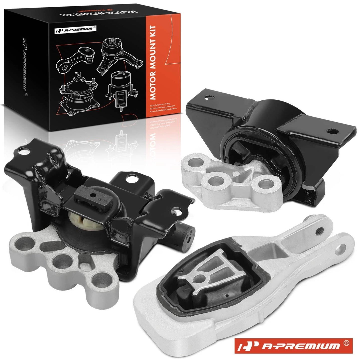 3X Engine Motor & Transmission Mounts for Chevy Sonic (2014–2019)
