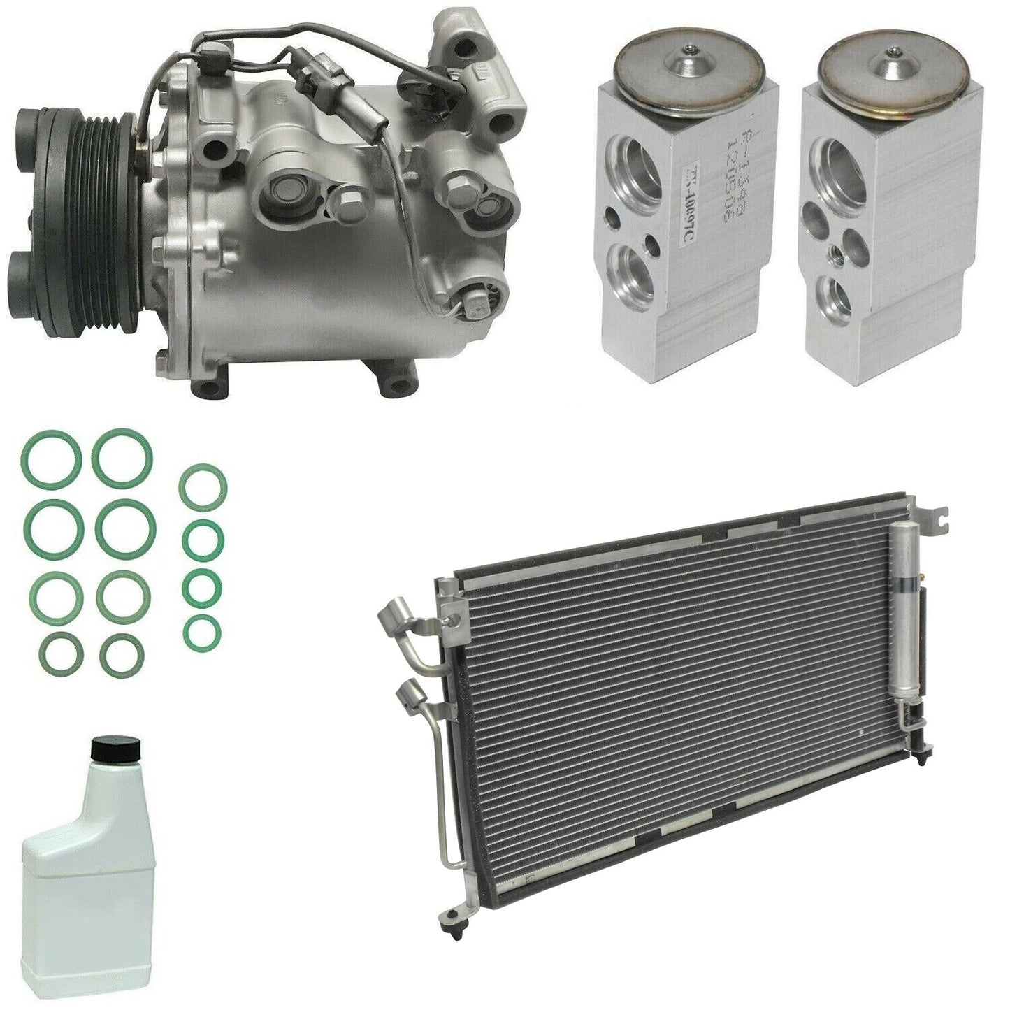AC Compressor Kit with Condenser Replacement for Ford Ranger (2011–2018)