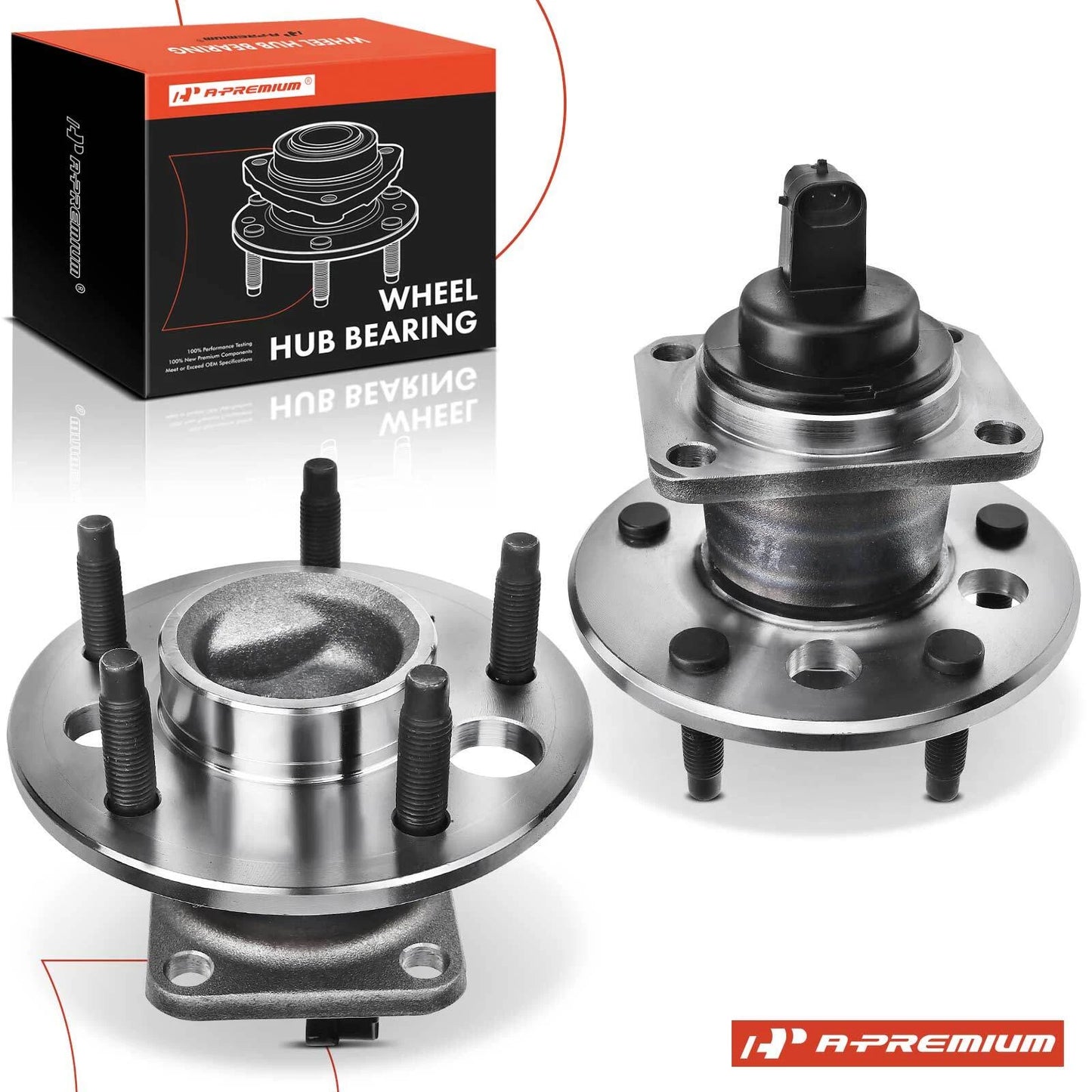 2X Rear Wheel Hub & Bearing Assembly w/ ABS for Chevrolet Malibu (1997–2000)