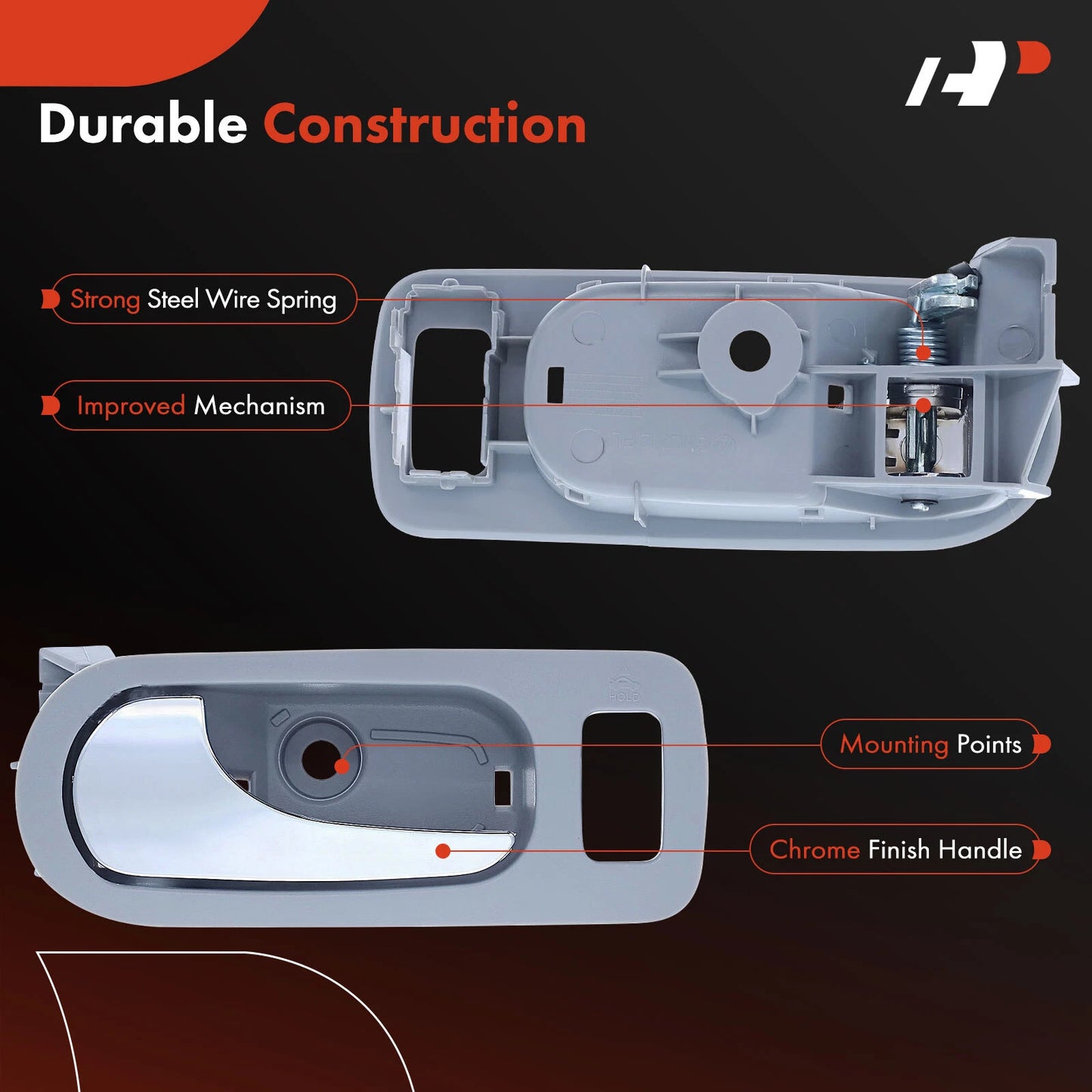 Chrome Front Left Interior Door Handle for Buick LaCrosse (2005–2007)