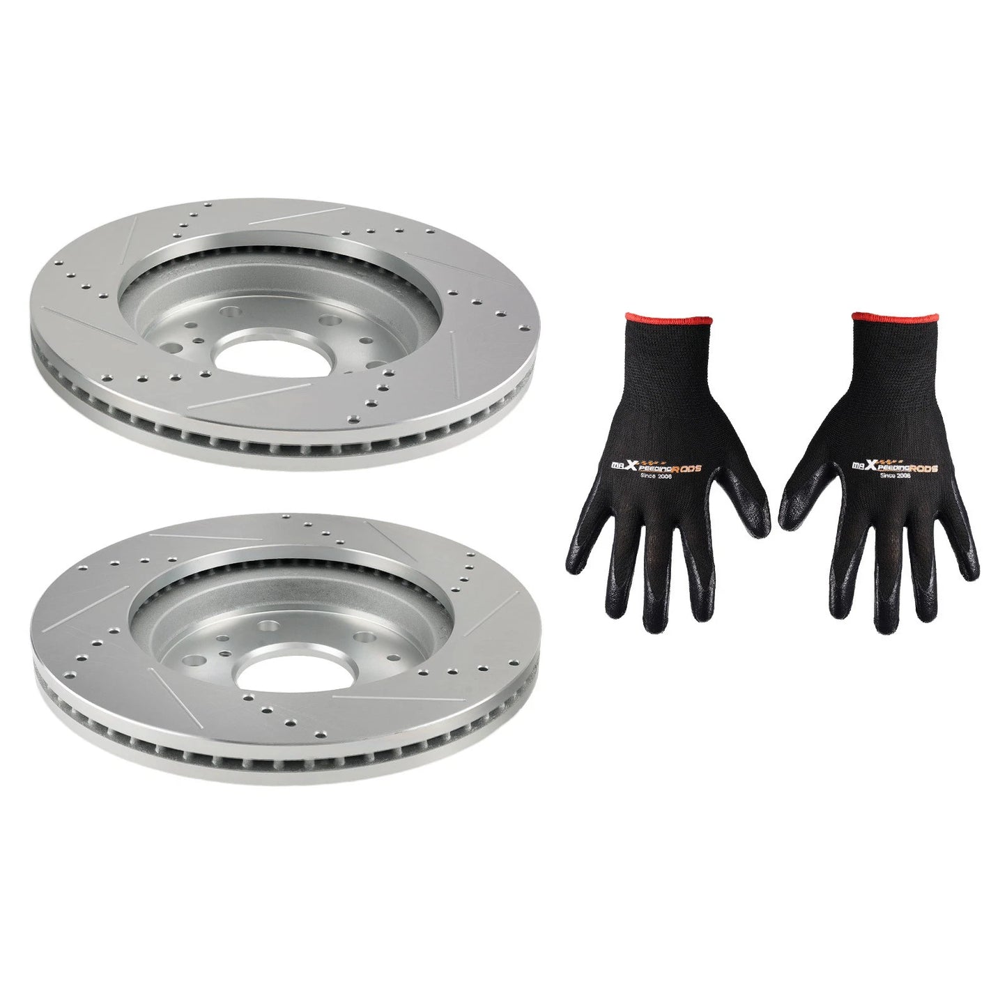 Front Drilled & Slotted Brake Rotor for Cadillac Escalade ESV (2007–2020)