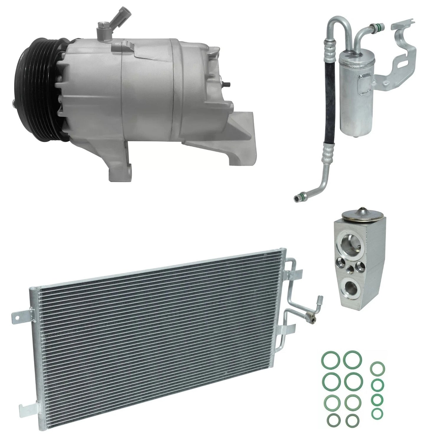 AC Compressor Kit with Condenser for Chevrolet Impala 3.8L (2005–2005)