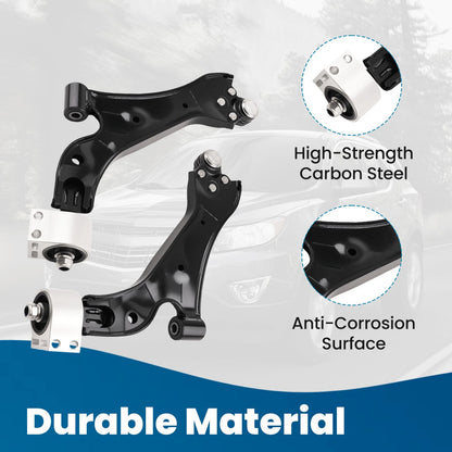 8pc Front Lower Control Arms & Tie Rods for Chevy Equinox (2010–2017)