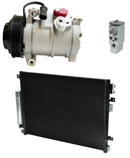 AC Compressor Kit with Condenser for Chrysler 300 3.5L (2007–2008)