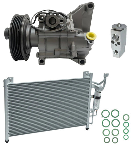 AC Compressor Kit With Condenser for Mazda 2 1.5L (2012–2014)