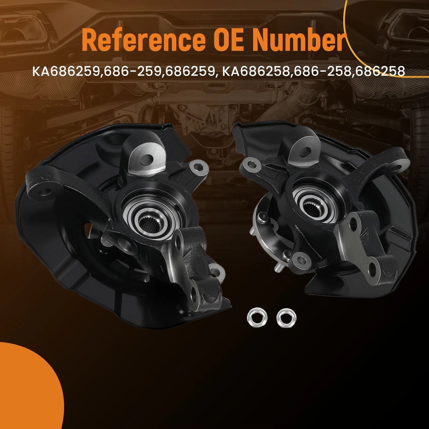 Front Steering Knuckle & Hub Bearing for Toyota Camry Hybrid (2007-2011)