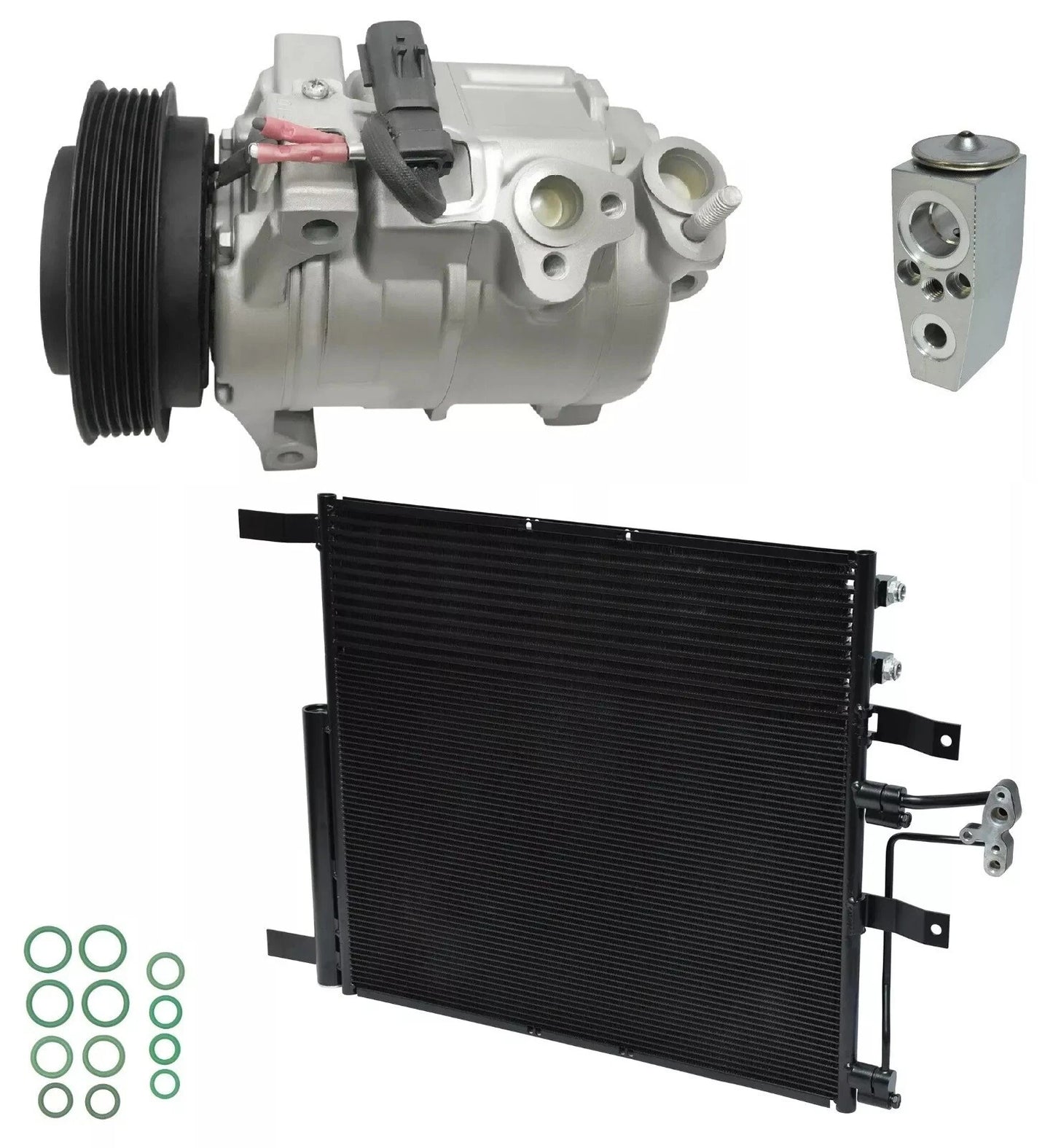 AC Compressor Kit with Condenser for RAM 4000 5.7L (2012–2012)