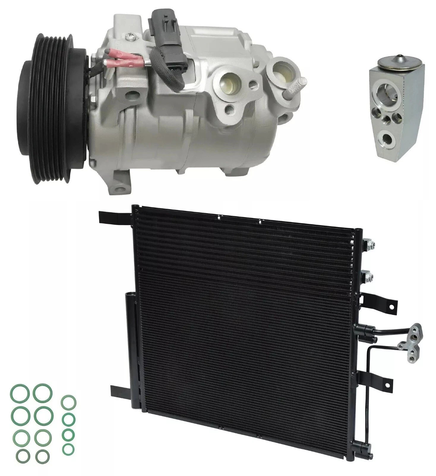 AC Compressor Kit with Condenser for RAM 4000 5.7L (2012–2012)