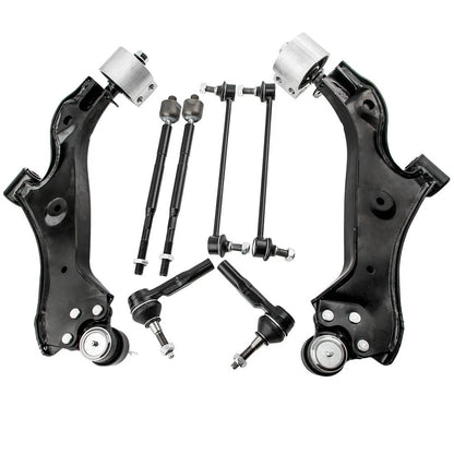Front Lower Control Arms w/Ball Joints Tie Rods for Chevrolet Equinox (2010–2017)