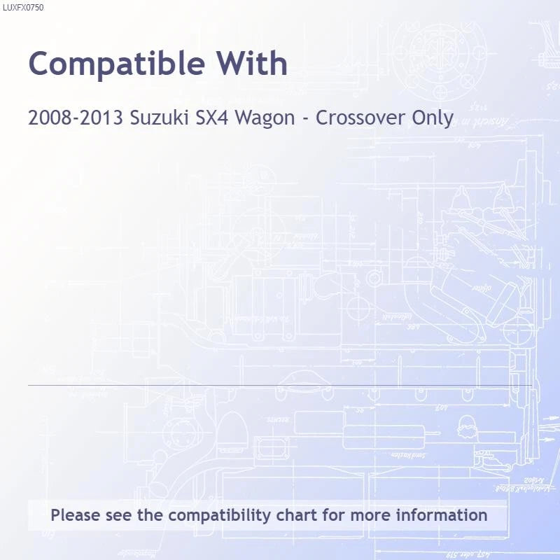 Luxury FX Chrome Pillar Post Trim 4pc for 2008–2013 Suzuki SX4 Wagon