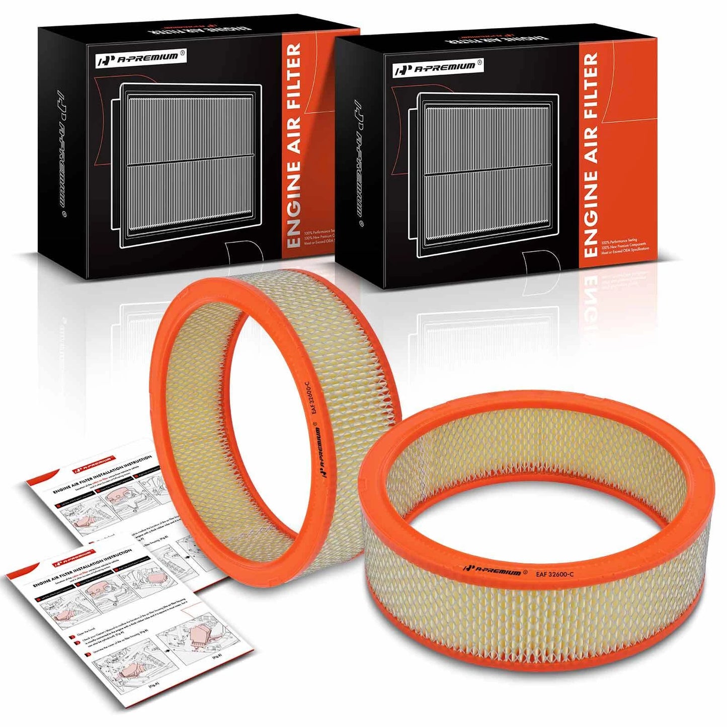 2X Engine Air Filter for Chevrolet Malibu (1975–1983)