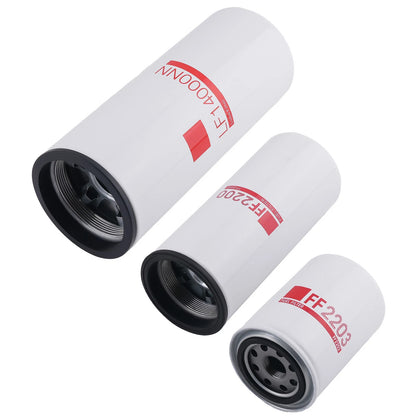 3pc Oil Filter Set for Cummins ISX (2007–2009)