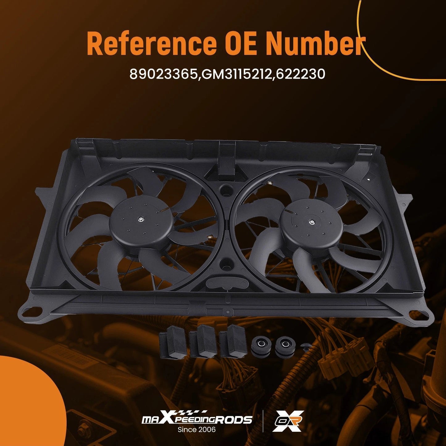 Dual Cooling Fan for Cadillac Escalade Chevrolet Avalanche Silverado (1999–2006)