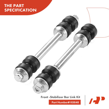 8x Ball Joint Sway Bar Link Tie Rod for Chevy Express 1500 (2003–2023)