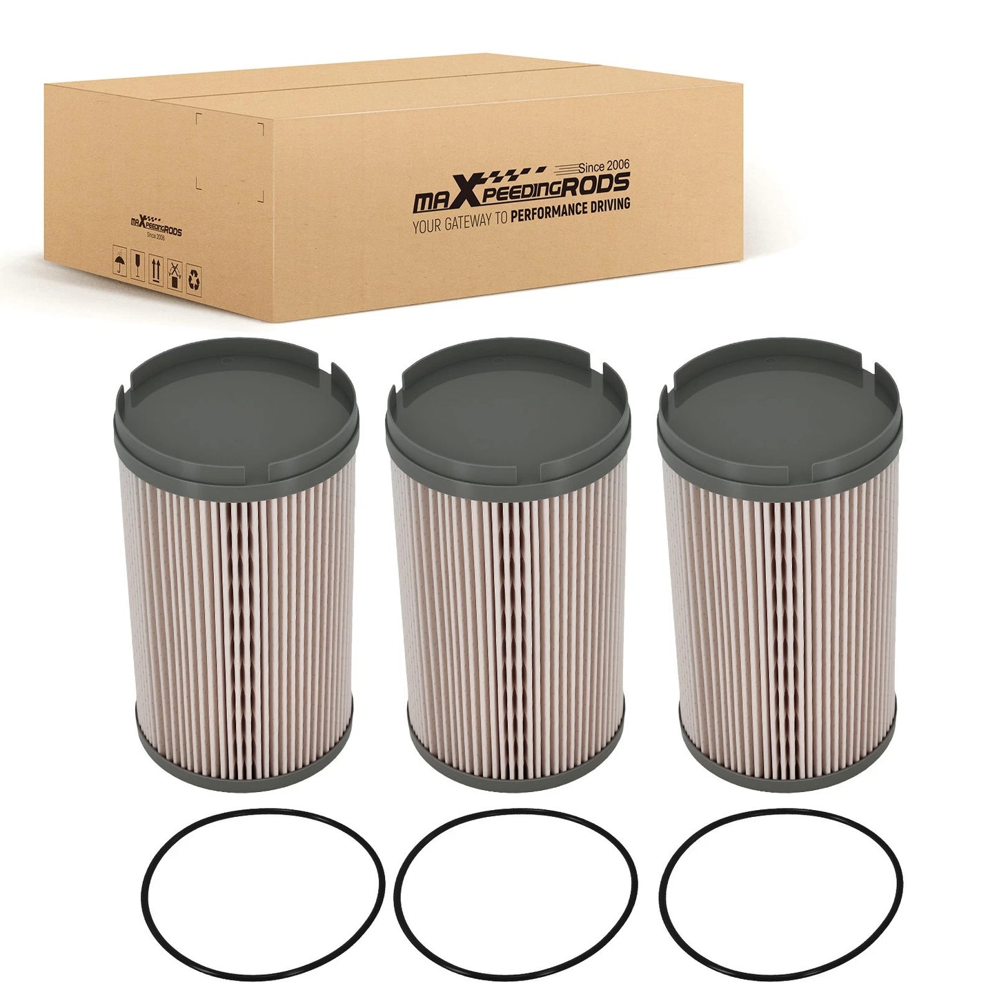 Fuel Filter for Cummins MX11 MX13 Engines 2015–2017 (3-Pack)