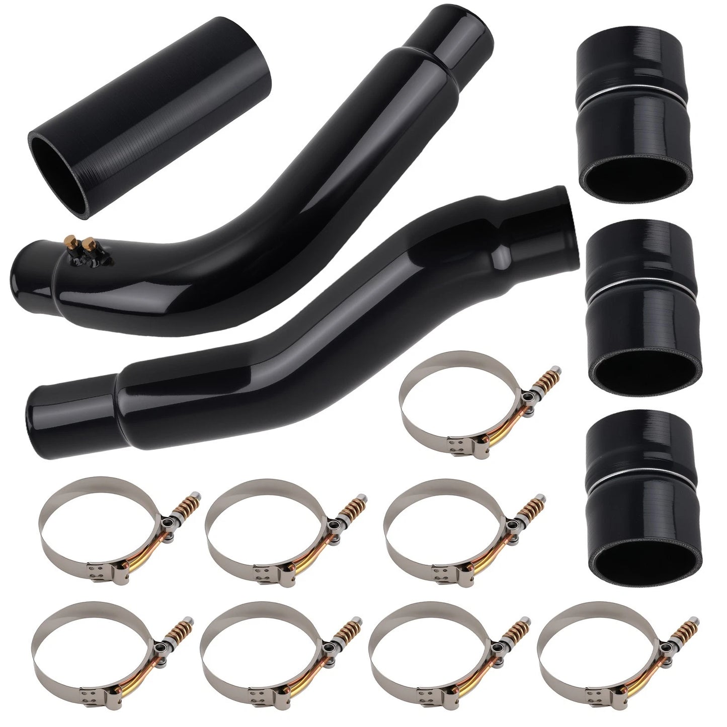Intercooler Piping Kit for Dodge 6.7L Cummins (2007.5–2009) Black Aluminum