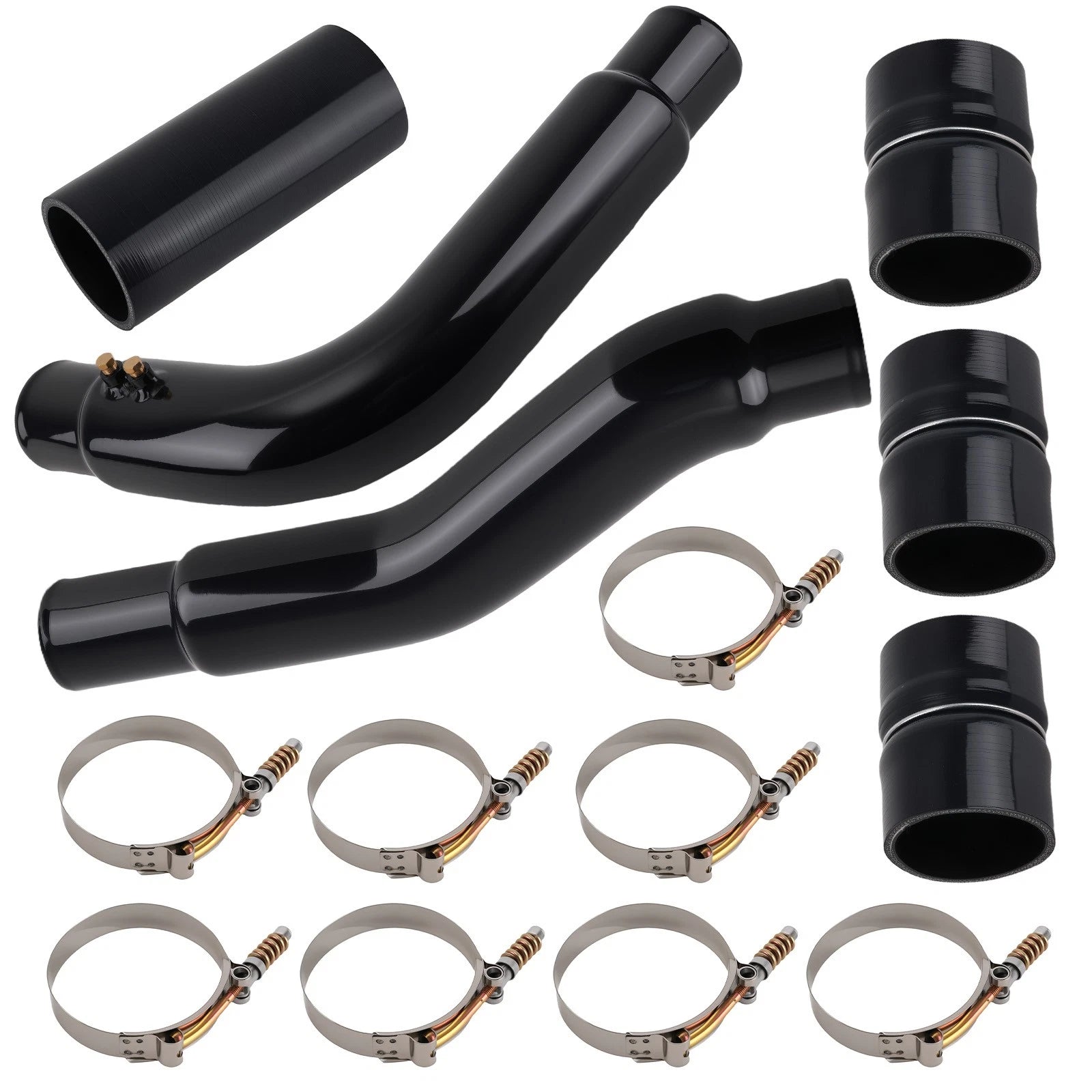 Intercooler Piping Kit for Dodge 6.7L Cummins (2007.5–2009) Black Aluminum