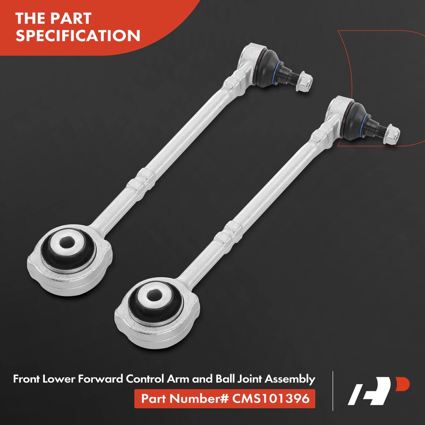 2X Front Lower Rearward Control Arm with Ball Joint for Mercedes-Benz