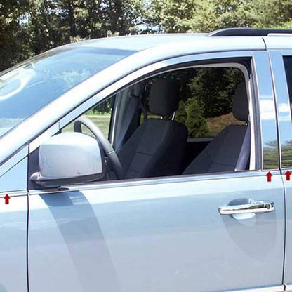 Chrome Pillar Post Trim with Triangles for Dodge Grand Caravan (2008–2020)