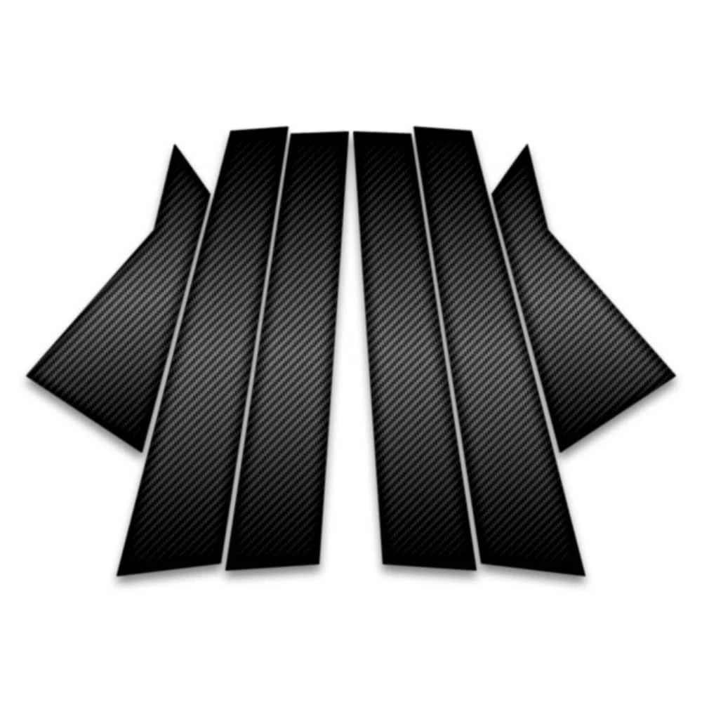 6pc Carbon Fiber Pillar Post Covers for 2013-2023 Dodge Dart - SRC0404