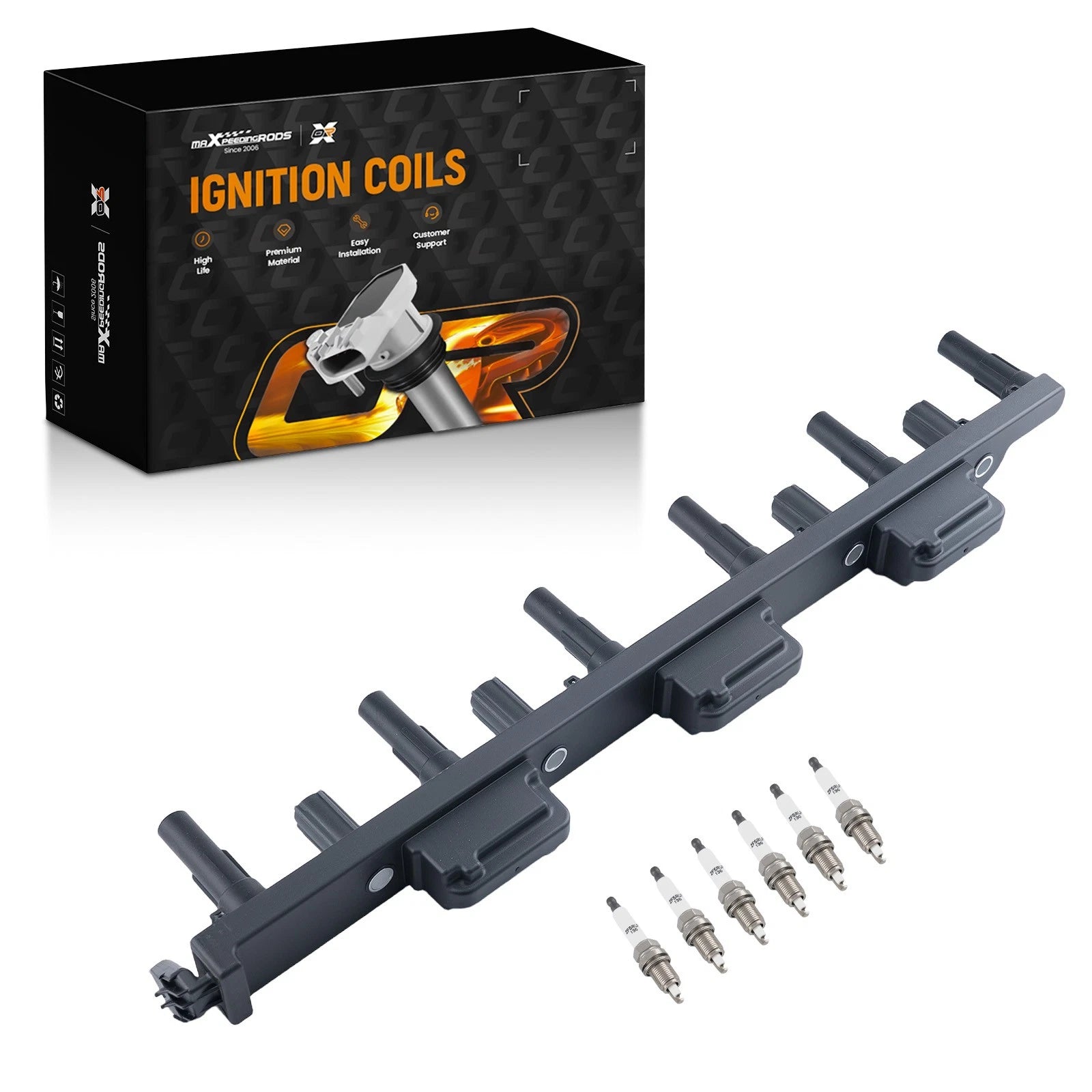 Ignition Coil and Spark Plug Set for Jeep Grand Cherokee (2000–2004)
