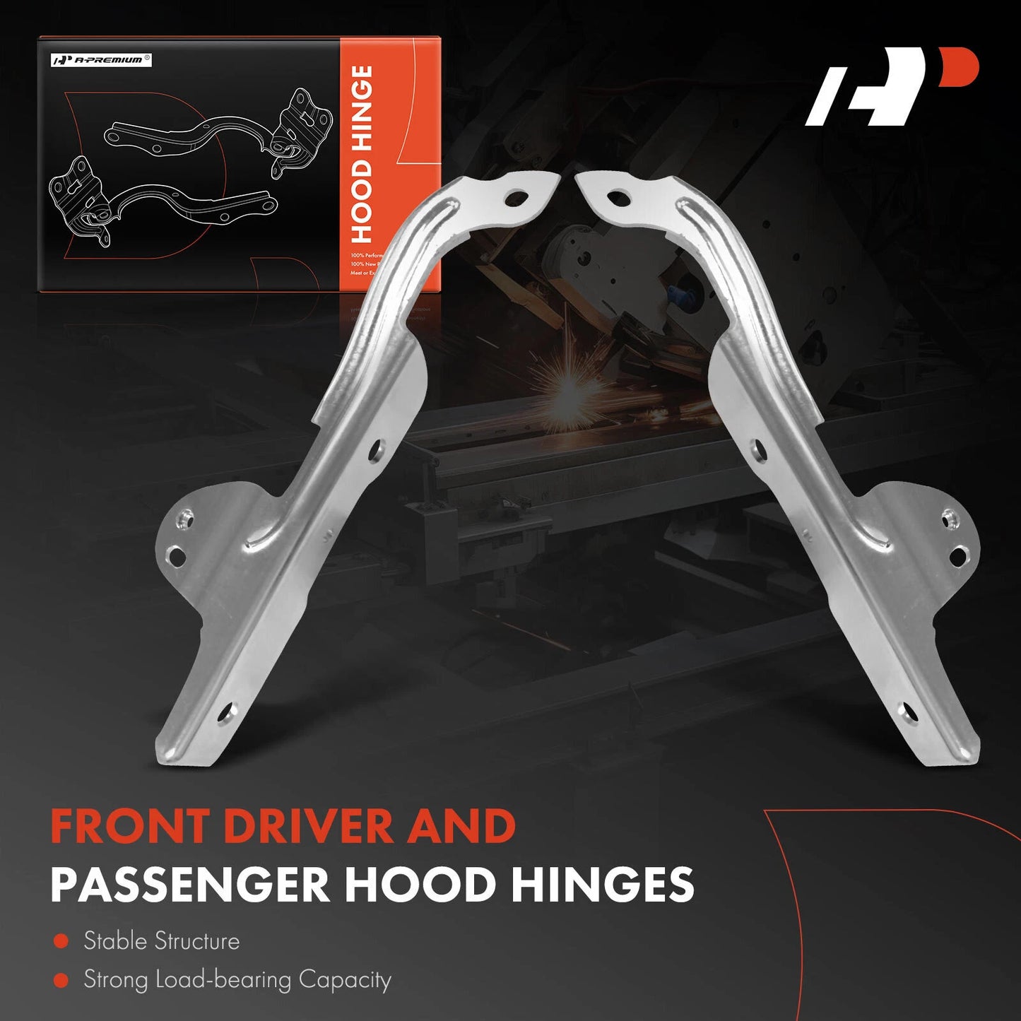 2Pcs Front Hood Hinge for Chevrolet Suburban Tahoe (2015–2020)
