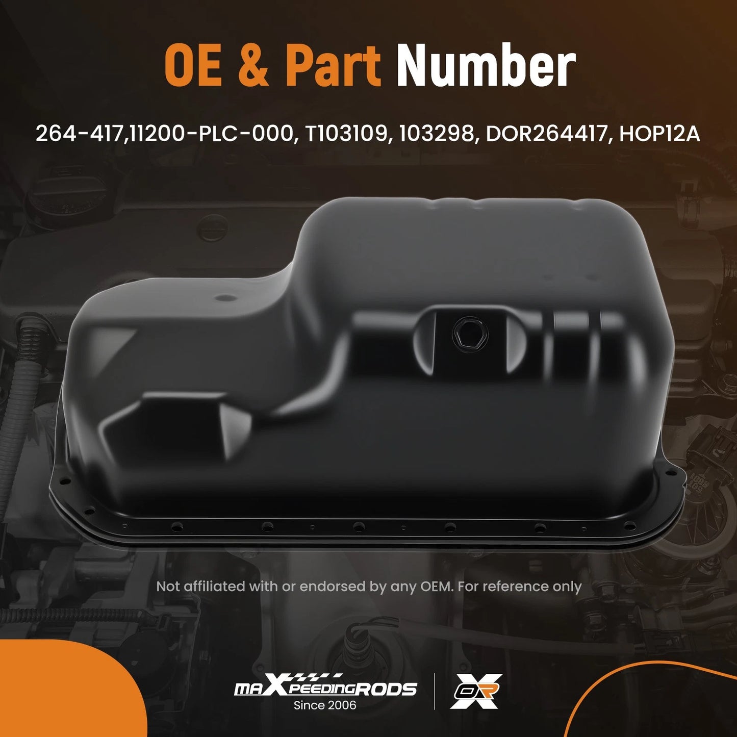 Front Oil Pan for Honda Civic 1.7L DX LX (2001–2005)