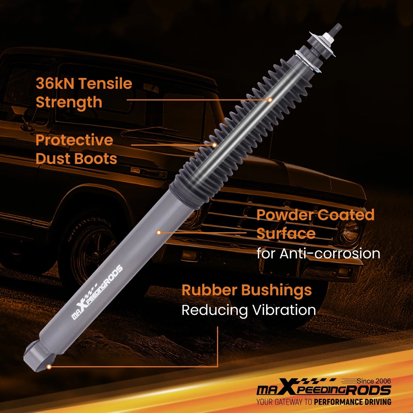 Complete Lowering Shocks for Ford F100 F150 2WD (1965–1979)