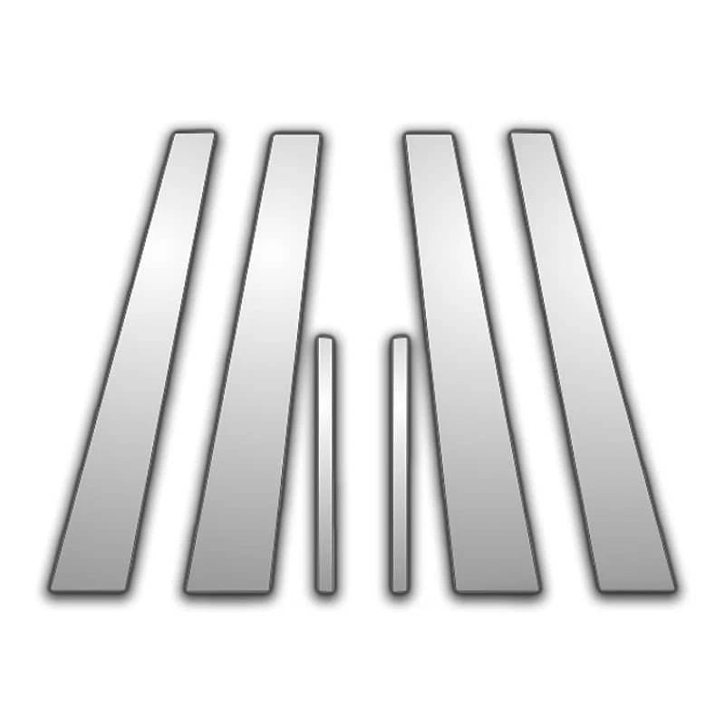 6Pc Chrome Pillar Post Covers for 96-04 Acura RL - Upgrade Your Auto P0956