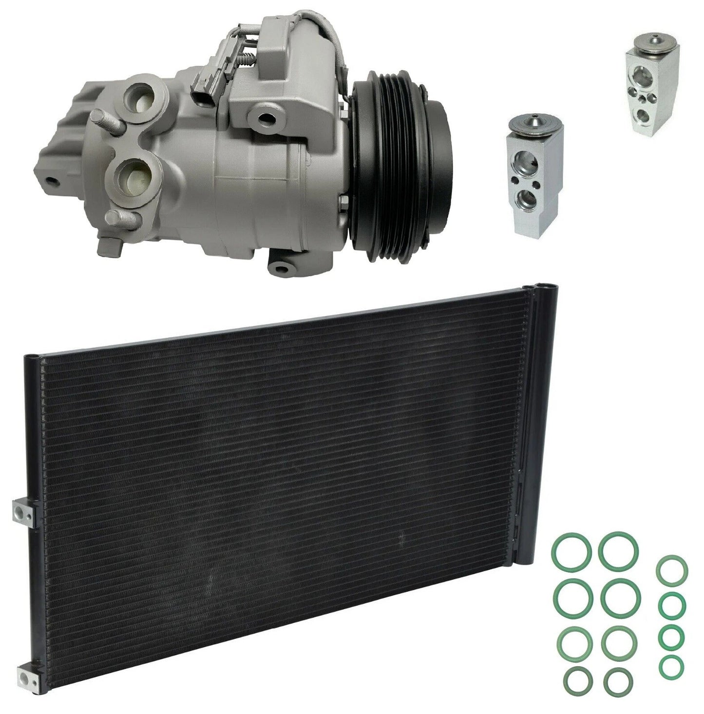 A/C Compressor Kit w Condenser for Ford Expedition 3.5L (2015–2017)