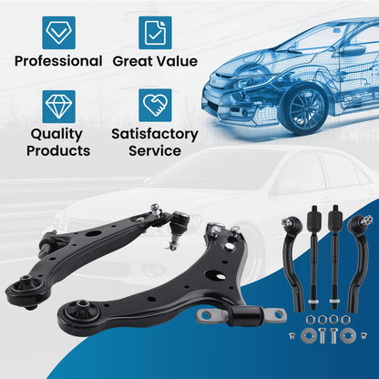 Front Lower Control Arm Ball Joint Tie Rod for Toyota Camry (2004–2006)