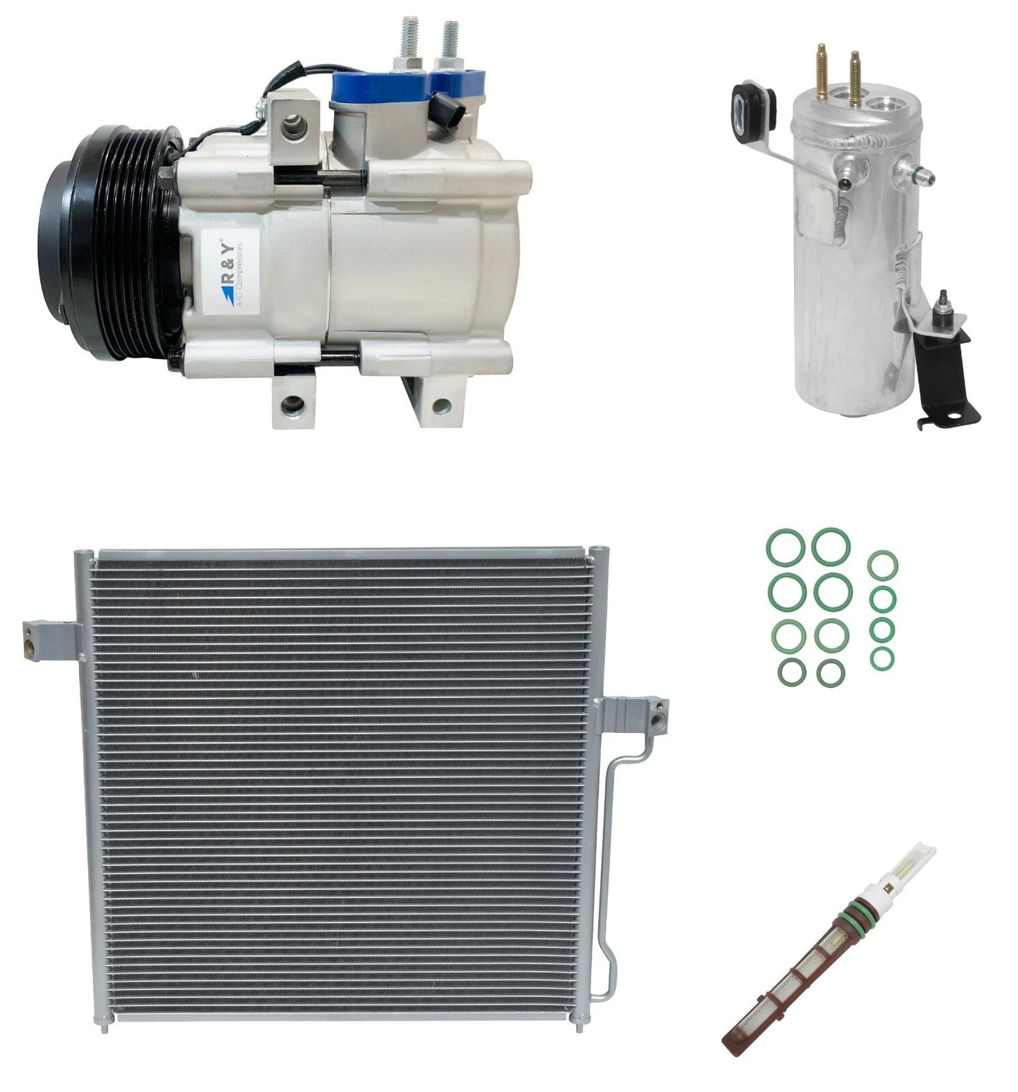 A C Compressor Kit With Condenser for Ford Explorer Sport Trac 2007-2010