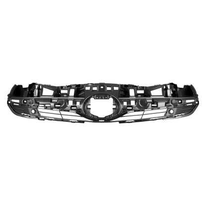Replacement Black Poly Front Grille w/Park Assist Sensor Holes w/Emblem Hole