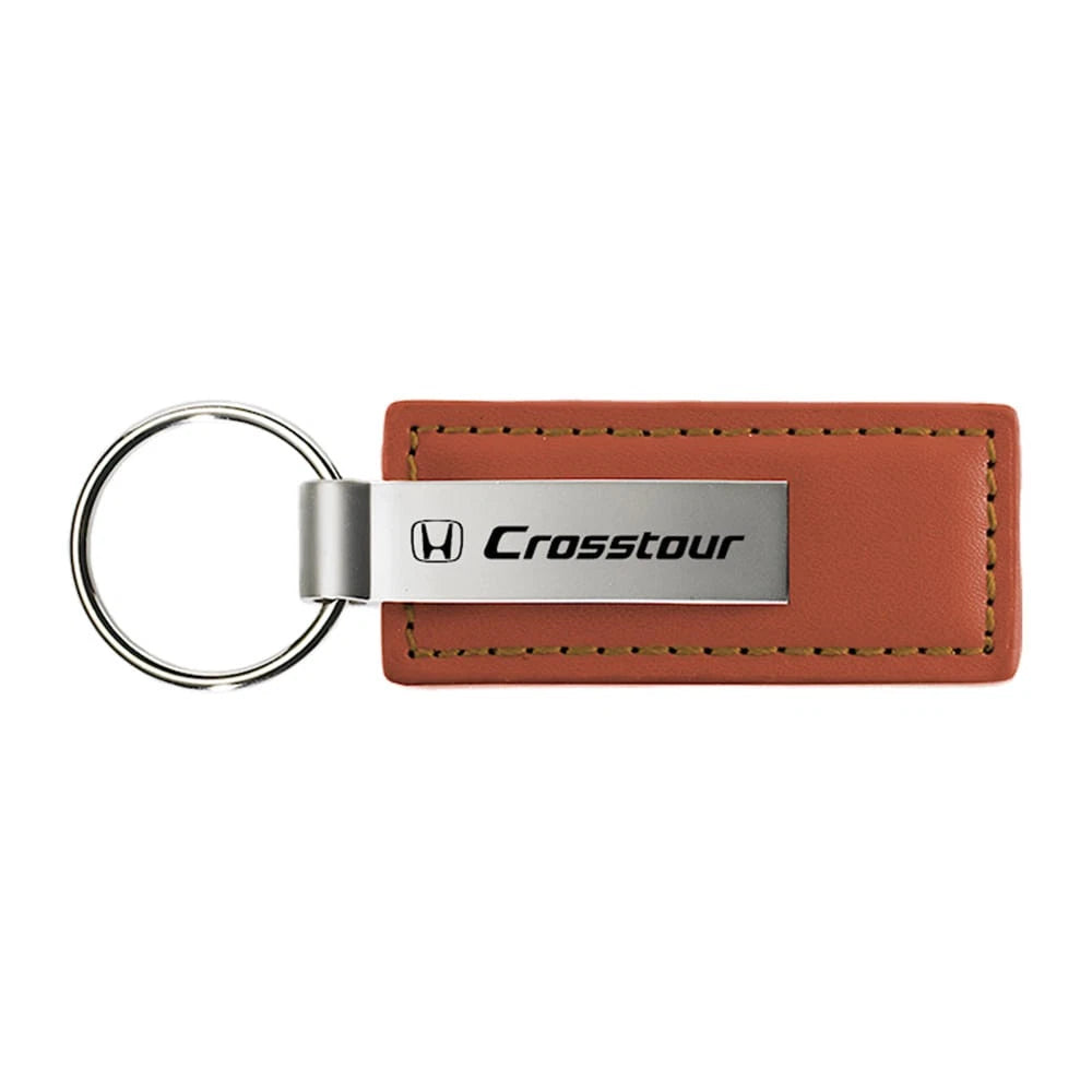 Brown Leather Keychain - Officially Licensed for Honda CrossTour