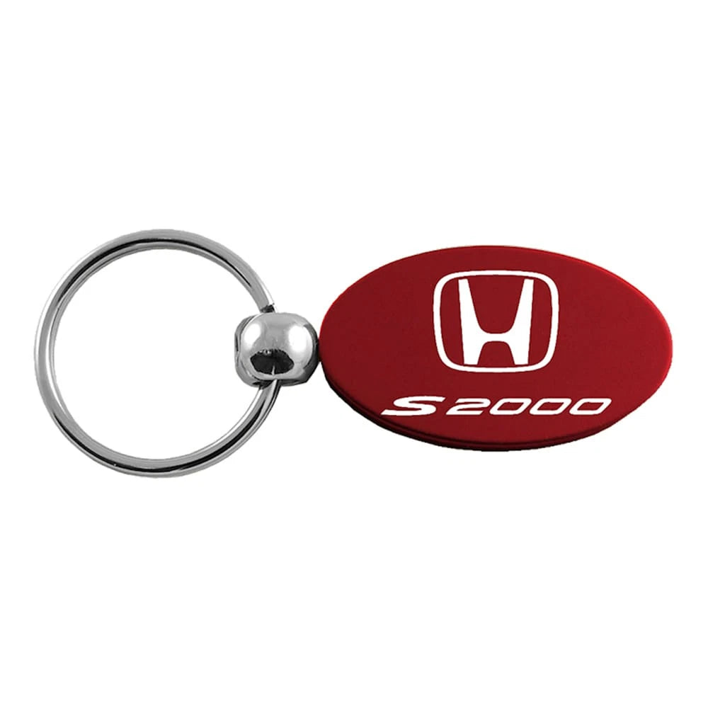 Burgundy Oval Keychain KC1340.S20.BUR - Officially Licensed for Honda S2000