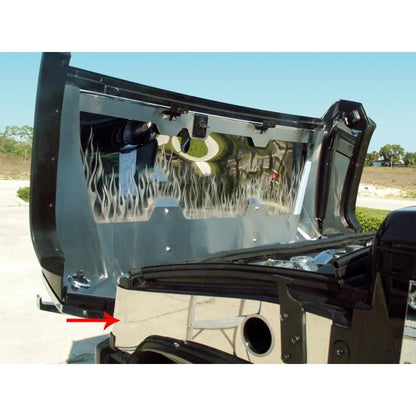2pc Polished Stainless Steel Fender Covers for Hummer H2 (2003–2007)