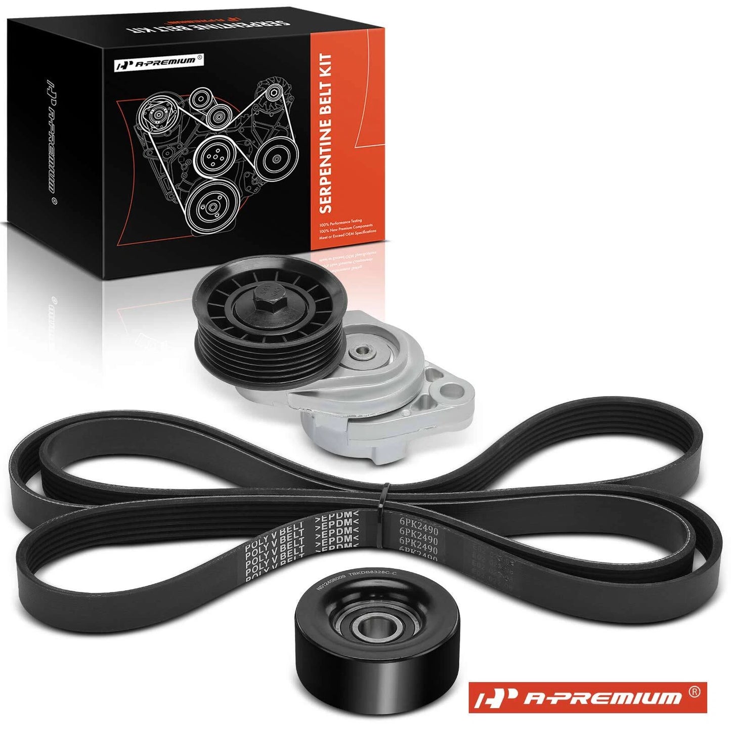 3X Serpentine Belt Drive Component Kit for Chevrolet Caprice (1991–1996)