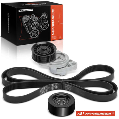 3X Serpentine Belt Drive Component Kit for Chevrolet Caprice (1991–1996)