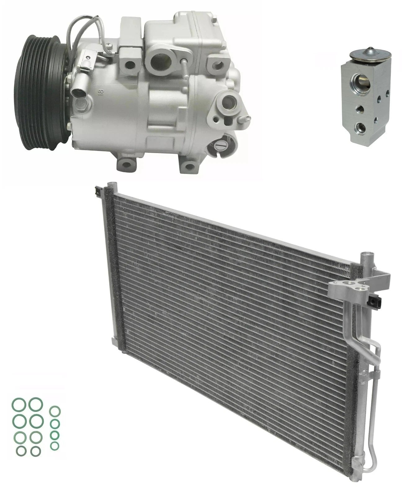 AC Compressor Kit With Condenser for Kia Optima 2.4L (2009–2010)