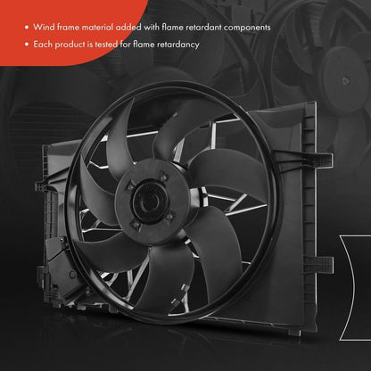 Cooling Fan Assembly with Brushless Motor for Mercedes-Benz C230 C240 (2003–2009)