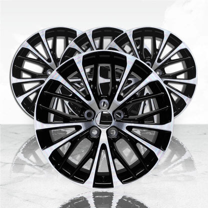18 Inch Machined Black Spoke Inset Wheel Rim by JTE for Toyota Camry (2018)