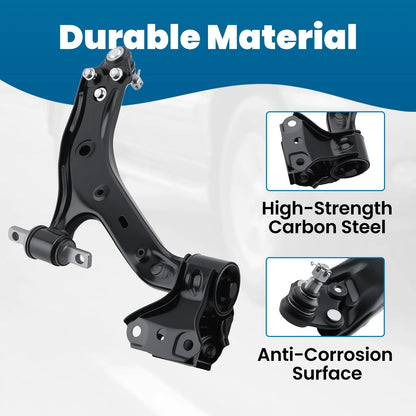2x Front Lower Control Arms with Ball Joint for 2015–2016 Honda CR-V