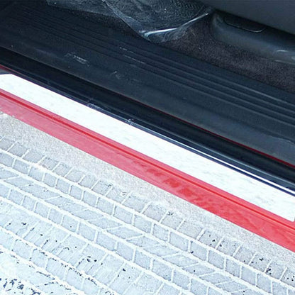 2pc Luxury FX Chrome Door Sill Trim Replacement for 2007-2013 Chevy Silverado