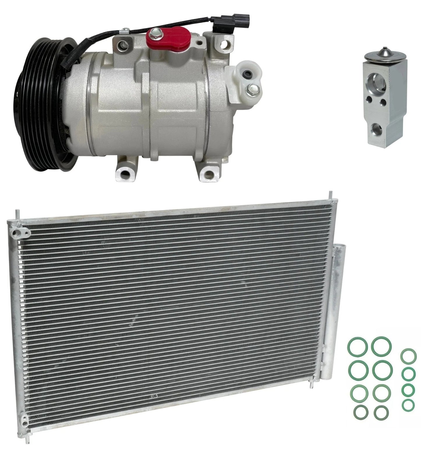 AC Compressor Kit With Condenser Replacement for Honda Pilot 3.5L (2009–2015)