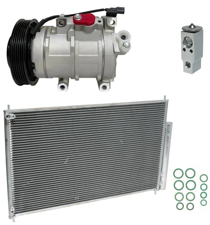 AC Compressor Kit With Condenser Replacement for Honda Pilot 3.5L (2009–2015)