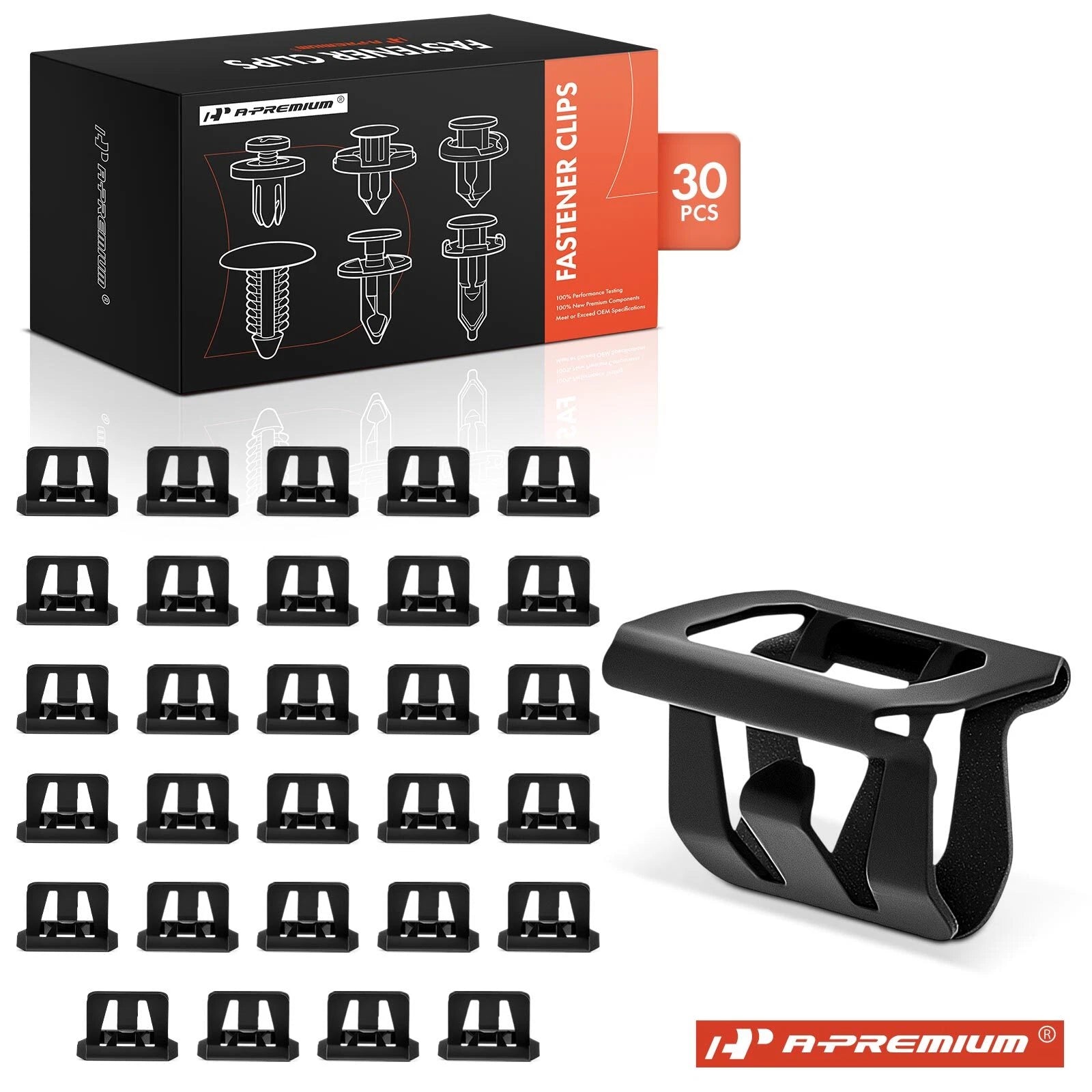 30Pcs Metal Grille Bumper Cover Fastener Clips for Chevy