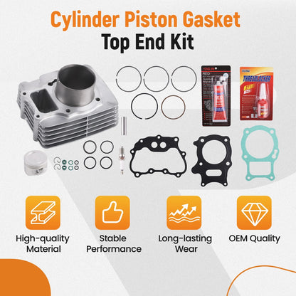 Cylinder Piston Gasket Ring Kit for Honda Recon 250 Sportrax 250 (1988–1992)