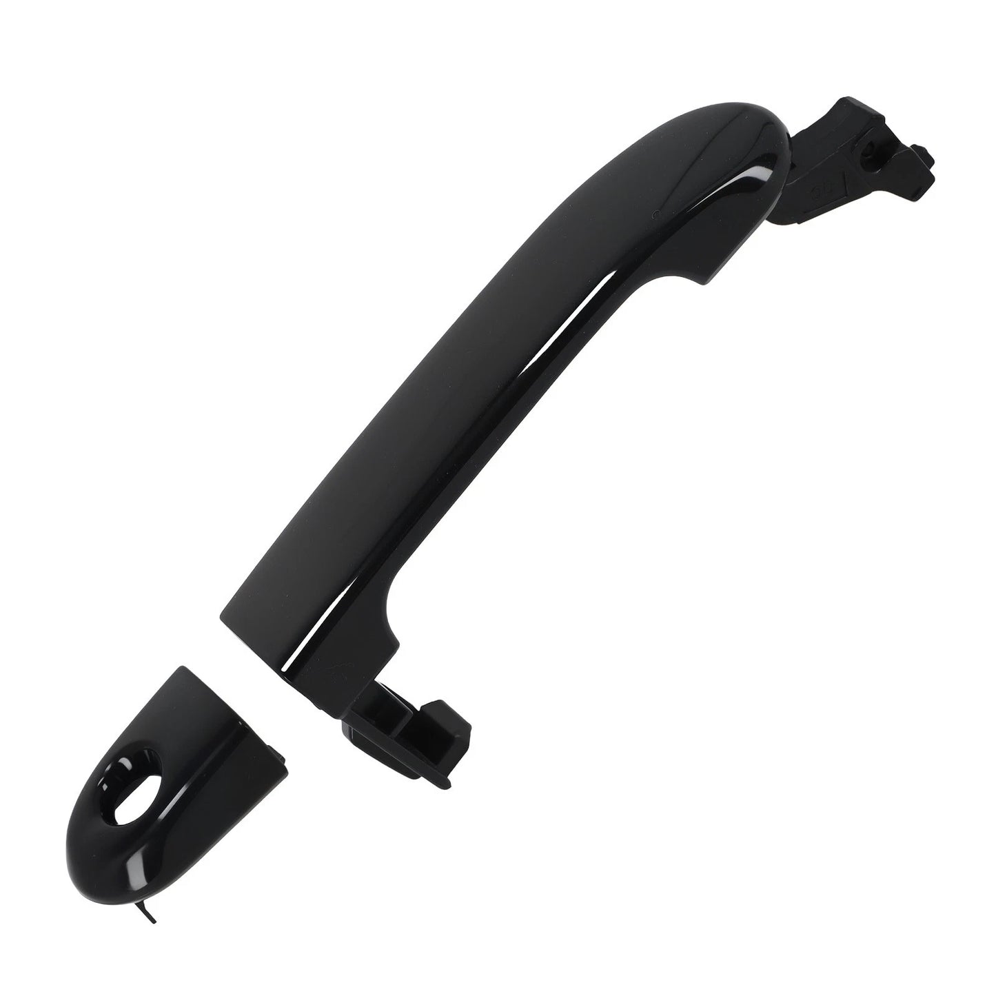Exterior Door Handle Front Left for Nissan Versa Hatchback (2007–2012) Black